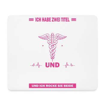 Mama und Ärztin - Mousepad (Querformat) - Weiß - Vorne