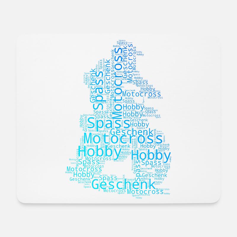 Direct Motocross Statement - Mouse Pad (horizontal) - white