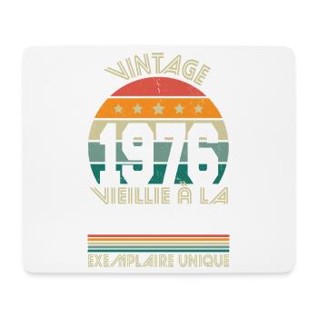 1976 – Vintage – Exemplaire unique - Tapis de souris (format paysage) - blanc - Devant