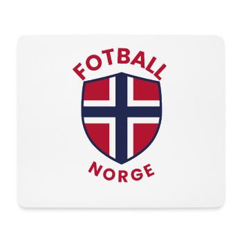 Norway Football Shield in Flag Color - Mouse Pad (horizontal) - white - Front