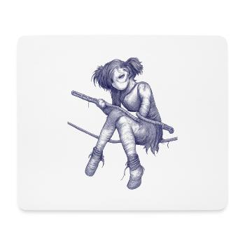 Rope acrobat in dreadpunk - Mouse Pad (horizontal) - white - Front