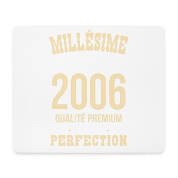 2006 – Millésime d’exception – Qualité premium - Tapis de souris (format paysage) - blanc - Devant