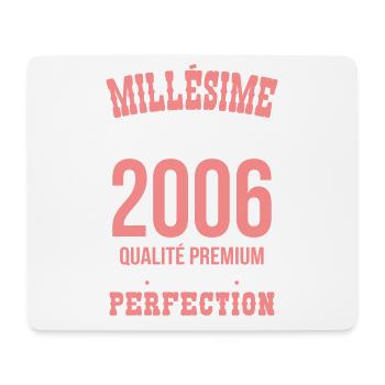 2006 – Millésime d’exception – Qualité premium - Tapis de souris (format paysage) - blanc - Devant