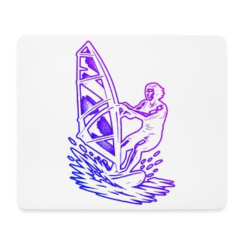 Windsurfing Grafik für Windsurf - Mousepad (Querformat) - Weiß - Vorne