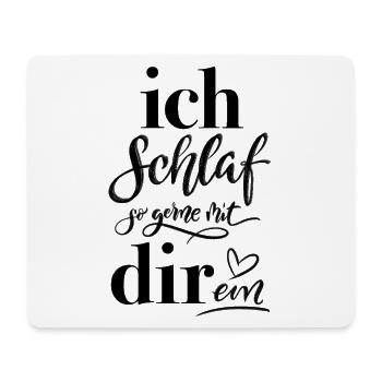 Love. I love to fall asleep with you. - Mouse Pad (horizontal) - white - Front
