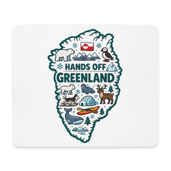 Hands Off Greenland Europa Solidarität - Mousepad (Querformat) - Weiß - Vorne