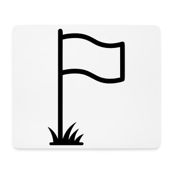 Corner Flag Football Stadium Symbol Vector - Mouse Pad (horizontal) - white - Front