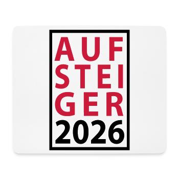 Aufsteiger 2026 Aufstieg - Mousepad (Querformat) - Weiß - Vorne