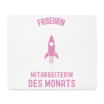 Beste Friseurin Mitarbeiterin des Monats Frisörin - Mousepad (Querformat) - Weiß - Vorne