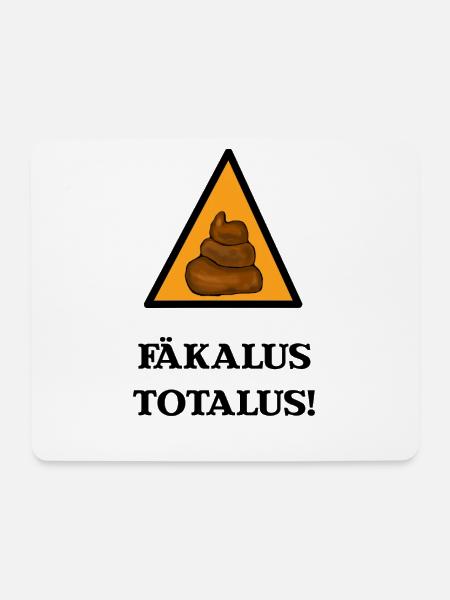 Fäkalus Totalus Witziger Zauberspruch - Mousepad (Querformat) - Weiß