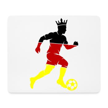 Fussballer Deutschland - Mousepad (Querformat) - Weiß - Vorne