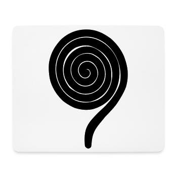Neun 9. Geburtstag - Mousepad (Querformat) - Weiß - Vorne