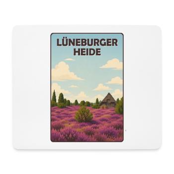 Lüneburger Heide - Mousepad (Querformat) - Weiß - Vorne