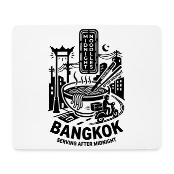 Nouilles de minuit de Bangkok - Tapis de souris (format paysage) - blanc - Devant
