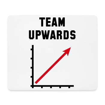 Team Upwards (Success / Progress / POS Red 2C) - Mouse Pad (horizontal) - white - Front