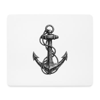 Anchor Sketch Nautical Graphic - Mouse Pad (horizontal) - white - Front