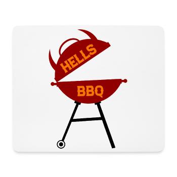 Talons : design de barbecue style rétro - Tapis de souris (format paysage) - blanc - Devant