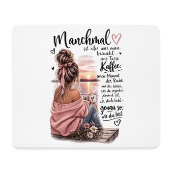 Kuscheltage am See - Mousepad (Querformat) - Weiß - Vorne