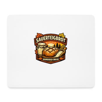 Sauerteigbrot Logo Herbstambiente - Mousepad (Querformat) - Weiß - Vorne