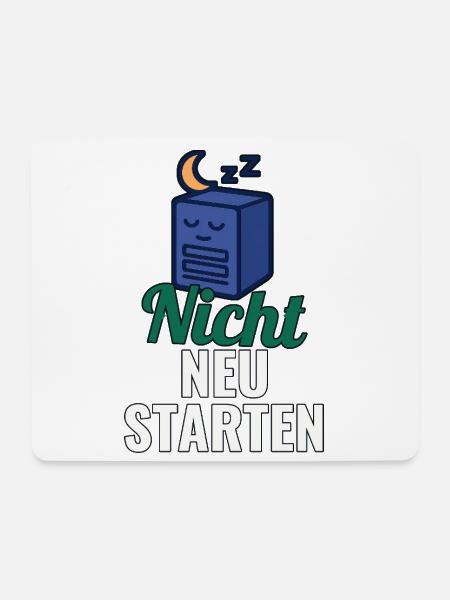 T-Shirt für Sysadmin – Nicht neu starten - Mousepad (Querformat) - Weiß
