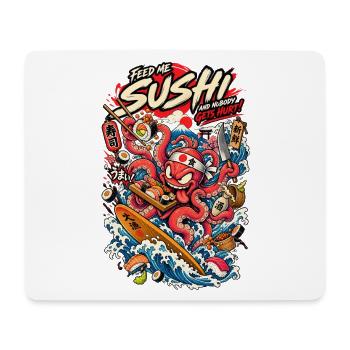 Sushi Tentakel Tsunami - Mousepad (Querformat) - Weiß - Vorne