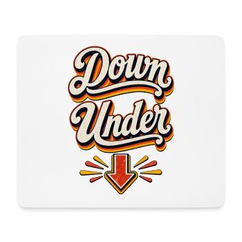 Down Under Retro Arrow Design - Mousepad (Querformat) - Weiß - Vorne
