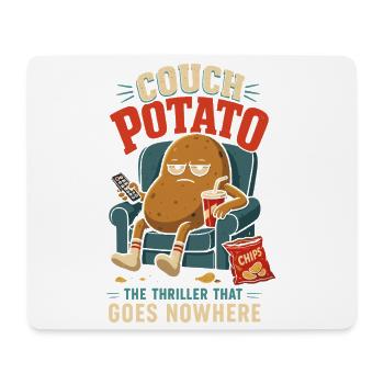 Couch Potato – Der Thriller ohne Handlung - Mousepad (Querformat) - Weiß - Vorne