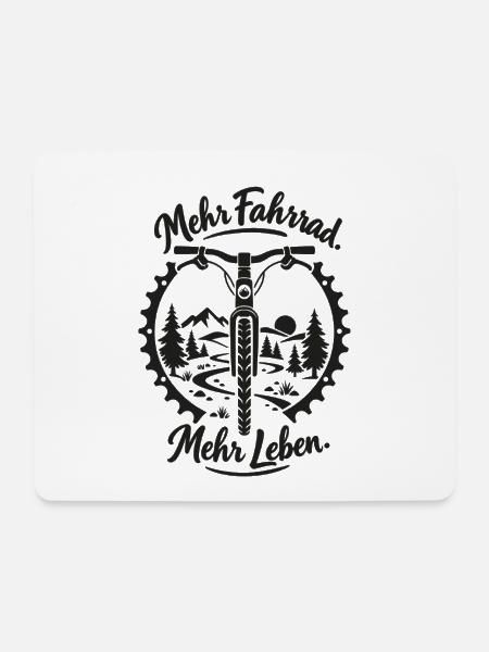 Fahrrad Freiheit - Mousepad (Querformat) - Weiß