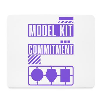 Model Kit Commitment - Mousepad (Querformat) - Weiß - Vorne