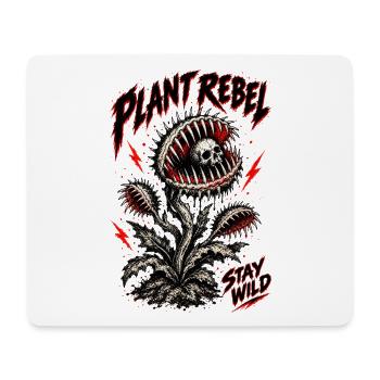 Plant Rebel Skull Bloom - Mousepad (Querformat) - Weiß - Vorne
