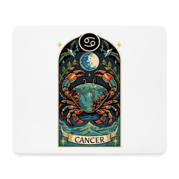 KREBS-Tierkreiszeichen - Mousepad (Querformat) - Weiß - Vorne