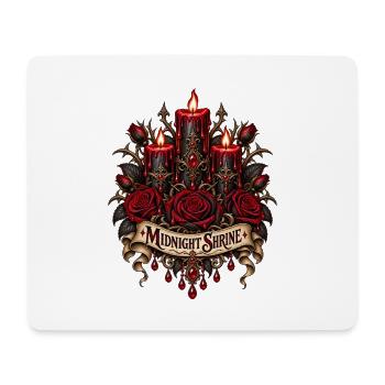 Mitternachtsschrein-Rosen - Mousepad (Querformat) - Weiß - Vorne