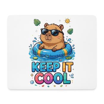 Bleib ruhig, Poolbär - Mousepad (Querformat) - Weiß - Vorne