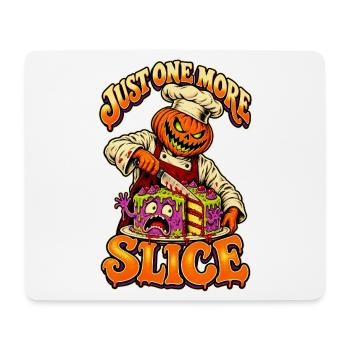 Nur noch ein Stück Retro-Halloween-Koch - Mousepad (Querformat) - Weiß - Vorne