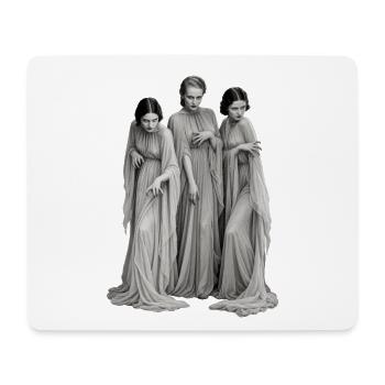 DREI GLEICHE - Mousepad (Querformat) - Weiß - Vorne