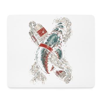 Hummerfänger Hummerfischer - Mousepad (Querformat) - Weiß - Vorne
