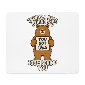 Bärenrücken - Mousepad (Querformat) - Weiß - Vorne