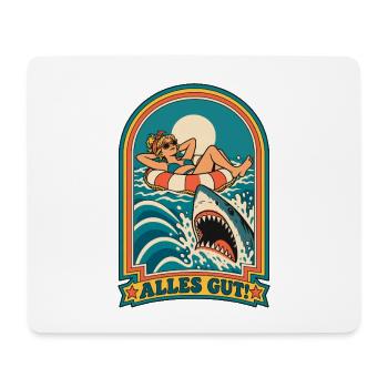 Alles gut - Mousepad (Querformat) - Weiß - Vorne