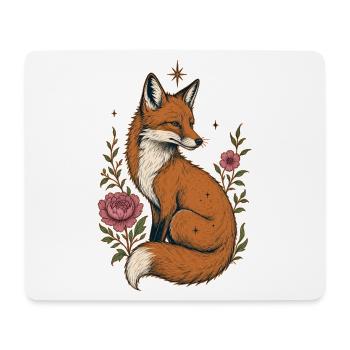 Fuchs  - Mousepad (Querformat) - Weiß - Vorne
