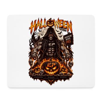 EP Halloween Reaper – Disziplin stirbt niemals - Mousepad (Querformat) - Weiß - Vorne