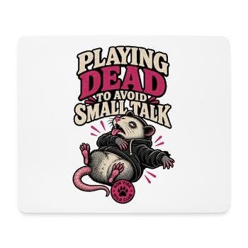 RobVibe Wild Club – Dead Opossum spielen - Mousepad (Querformat) - Weiß - Vorne