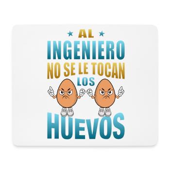 The engineer does not touch his balls - Mouse Pad (horizontal) - white - Front