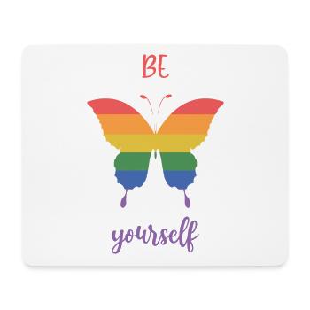 LGBT Pride Month - Be Yourself - Mouse Pad (horizontal) - white - Front