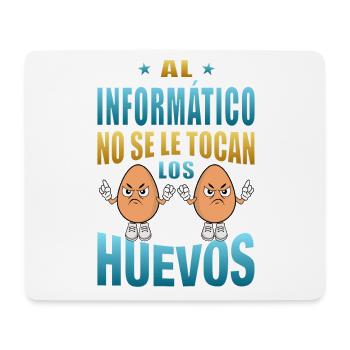 The computer scientist does not touch his balls - Mouse Pad (horizontal) - white - Front