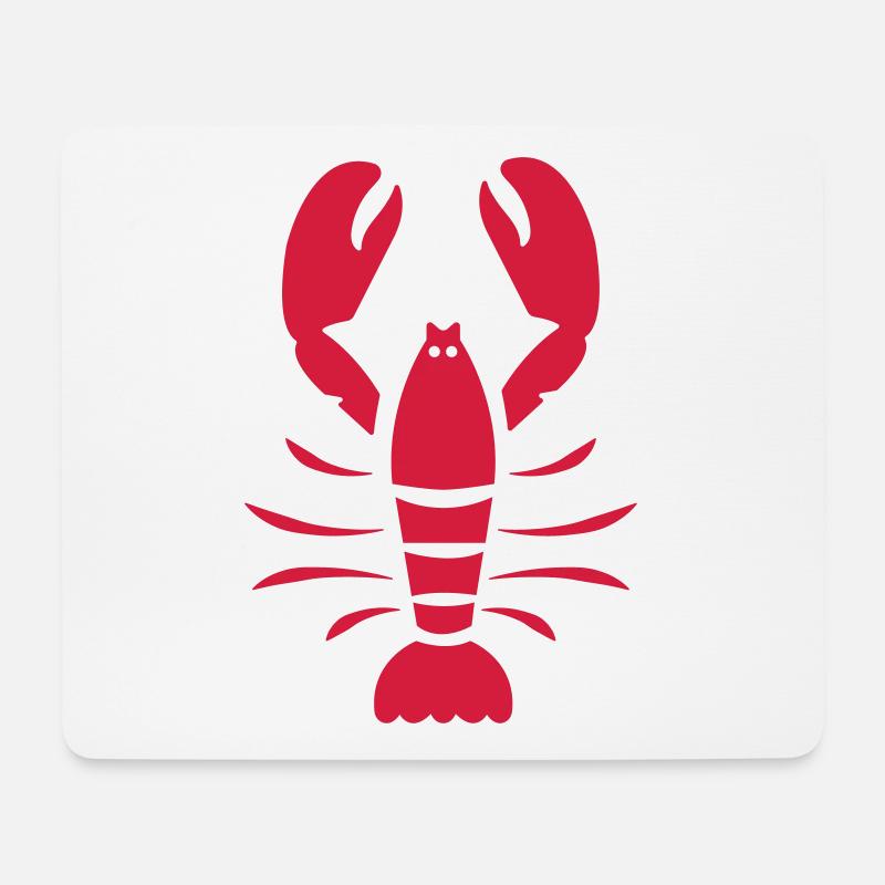 Lobster - Mousepad (Querformat) - Weiß