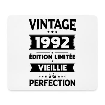Anniversaire 30 ans - Vintage 1992 - Tapis de souris (format paysage) - blanc - Devant