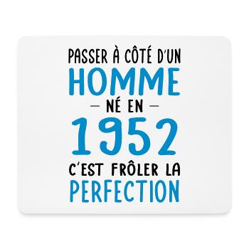Anniversaire 70 ans - Né en 1952 Perfection - Tapis de souris (format paysage) - blanc - Devant