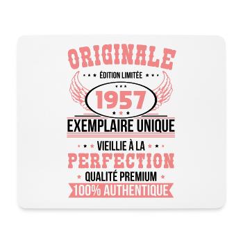 Anniversaire 65 ans - Originale - 1957 - Tapis de souris (format paysage) - blanc - Devant