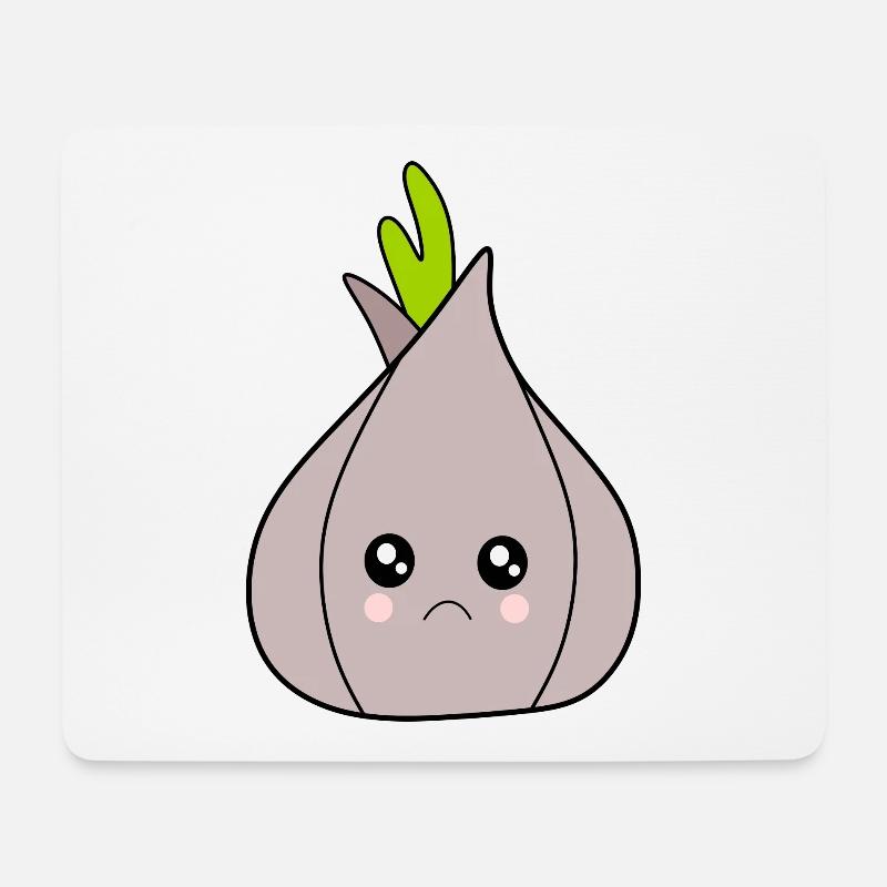 Zwiebel Knoblauch Kostüm Fasching Karneval Gemüse - Mousepad (Querformat) - Weiß
