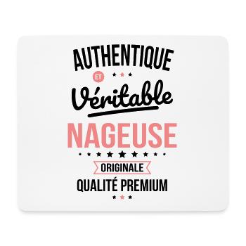 Authentique et véritable nageuse - Originale - Tapis de souris (format paysage) - blanc - Devant